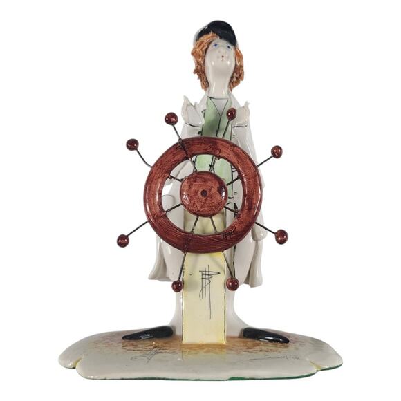 Zampiva Whimsical Ships Captain Figurine - Picture 1 of 3